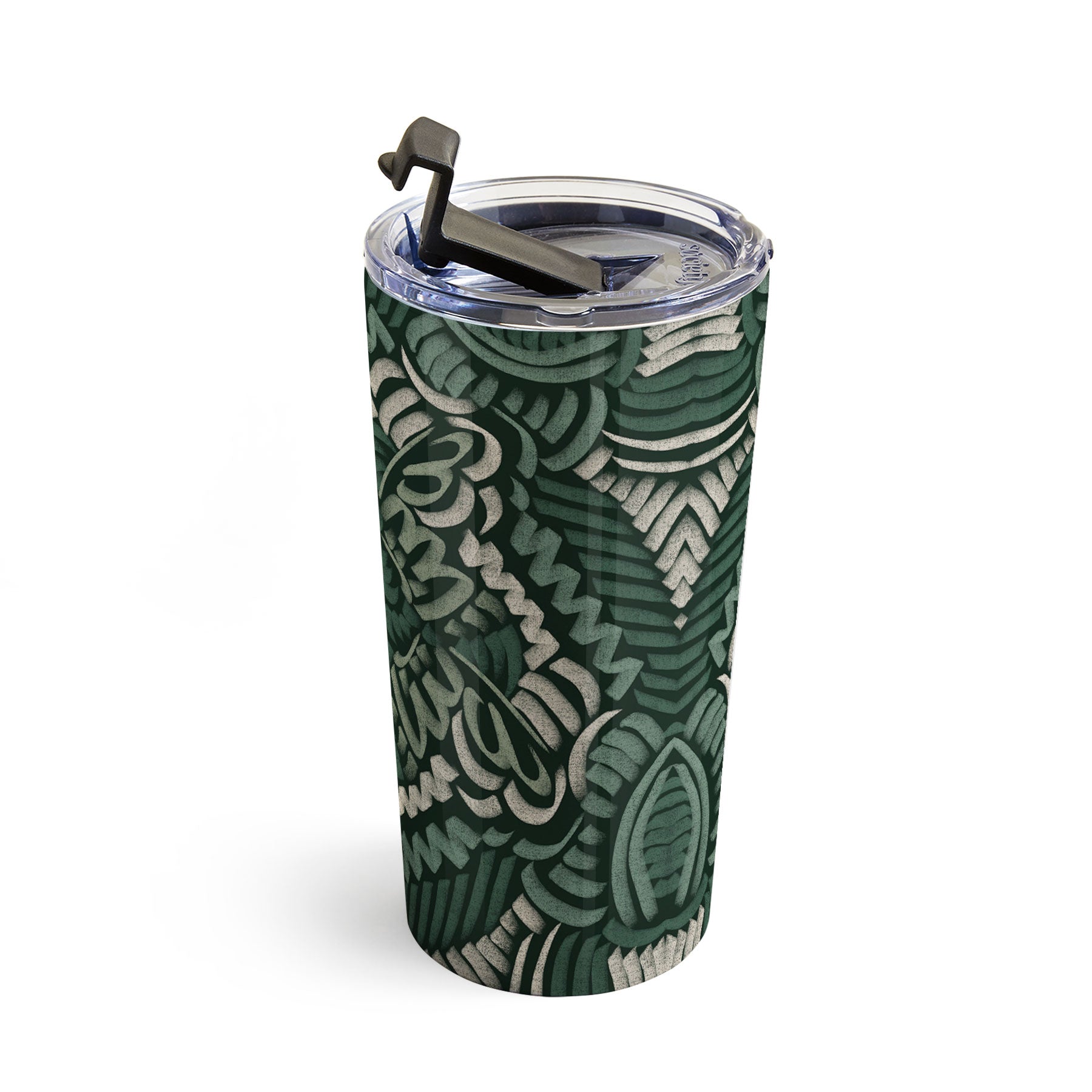 Marta Barragan Camarasa Intricate Forest Mosaic Travel Mug