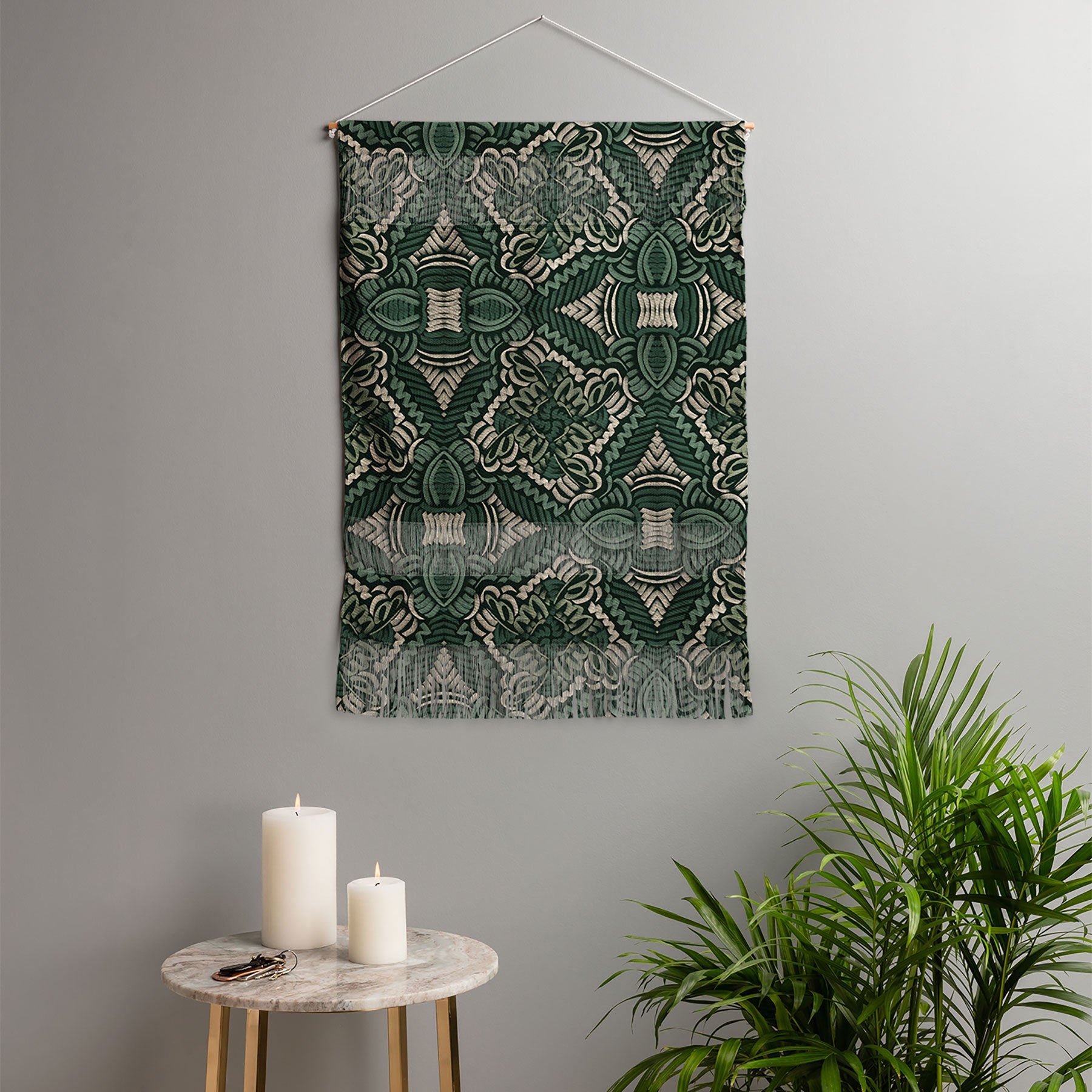 Marta Barragan Camarasa Intricate Forest Mosaic Wall Hanging Portrait