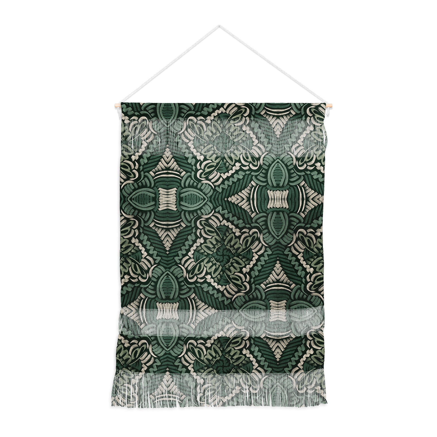Marta Barragan Camarasa Intricate Forest Mosaic Wall Hanging Portrait