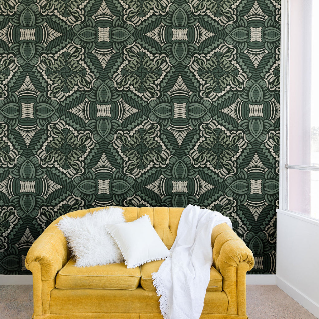 Marta Barragan Camarasa Intricate Forest Mosaic Wall Mural