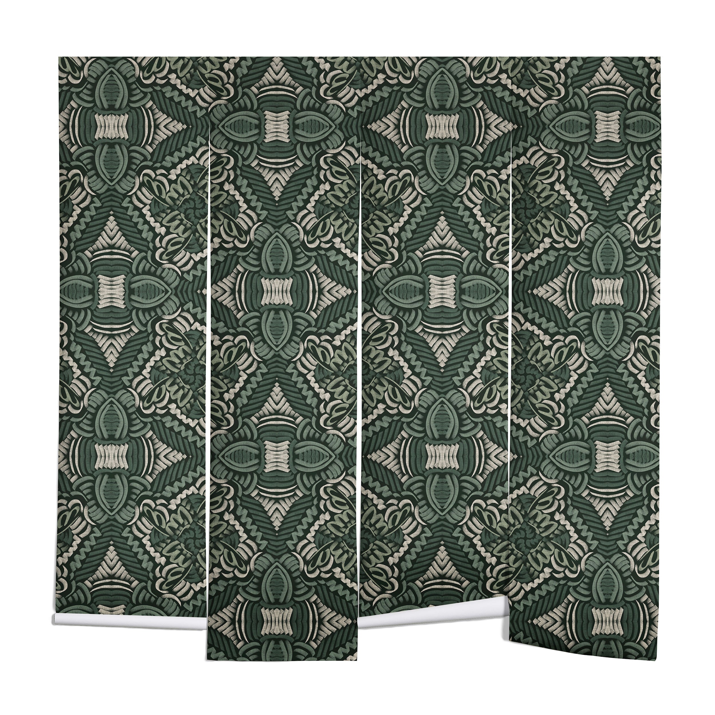 Marta Barragan Camarasa Intricate Forest Mosaic Wall Mural