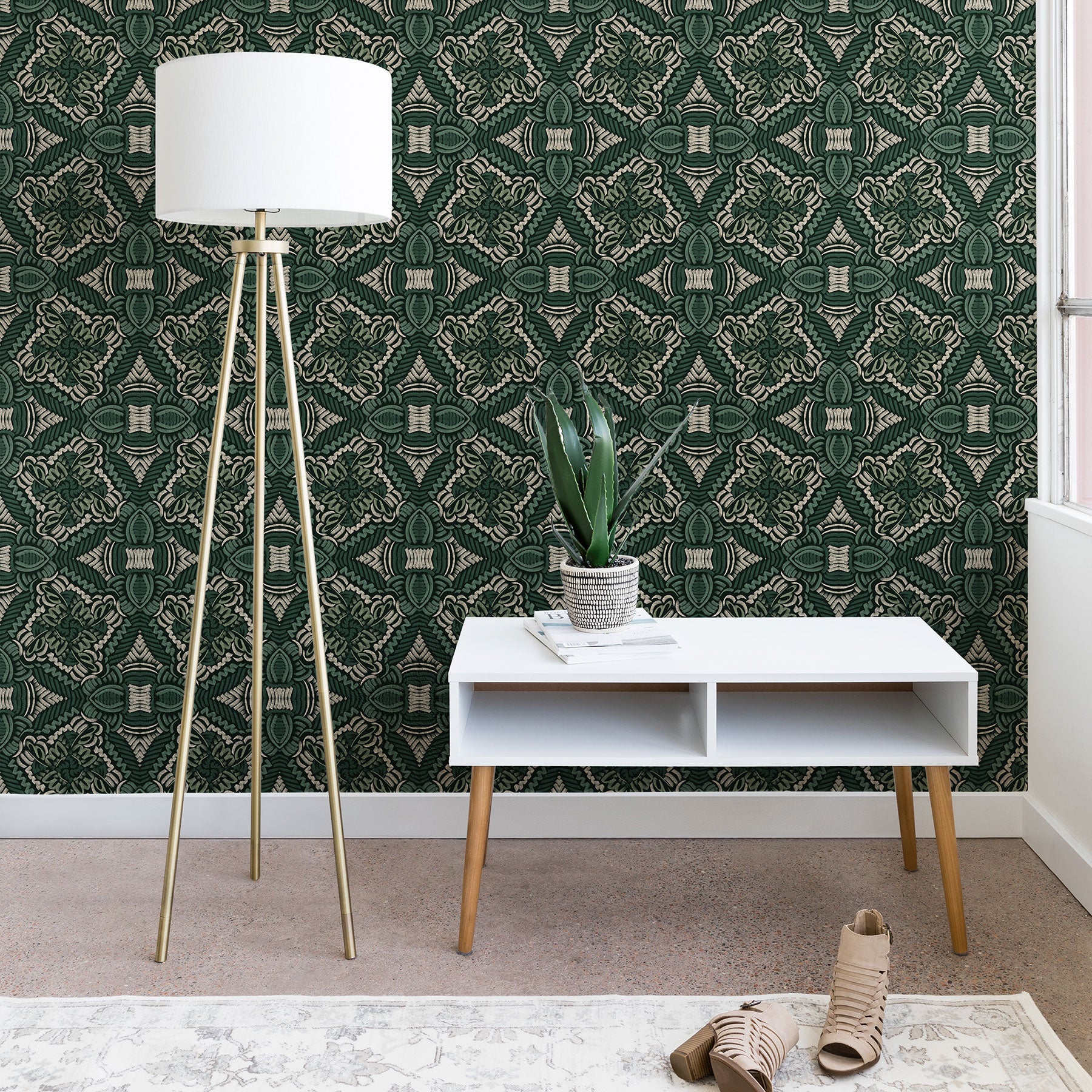 Marta Barragan Camarasa Intricate Forest Mosaic Wallpaper