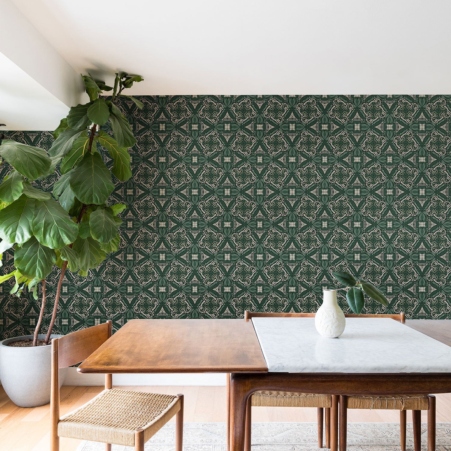 Marta Barragan Camarasa Intricate Forest Mosaic Wallpaper