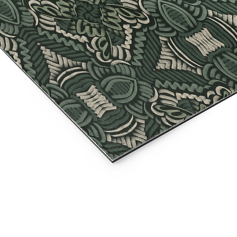 Marta Barragan Camarasa Intricate Forest Mosaic Welcome Mat