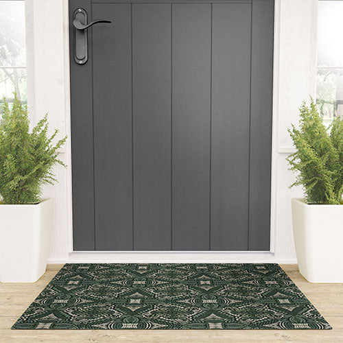 Marta Barragan Camarasa Intricate Forest Mosaic Welcome Mat