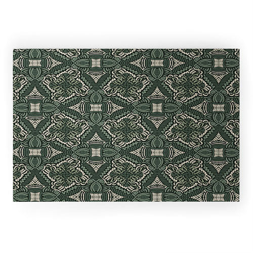 Marta Barragan Camarasa Intricate Forest Mosaic Welcome Mat