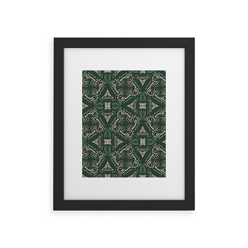 Marta Barragan Camarasa Intricate Forest Mosaic Framed Art Print