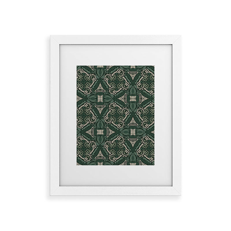 Marta Barragan Camarasa Intricate Forest Mosaic Framed Art Print