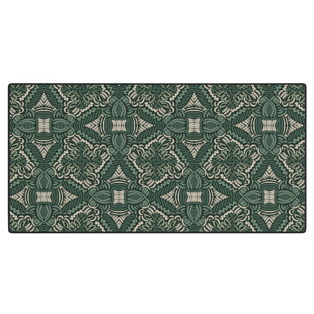 Marta Barragan Camarasa Intricate Forest Mosaic Desk Mat