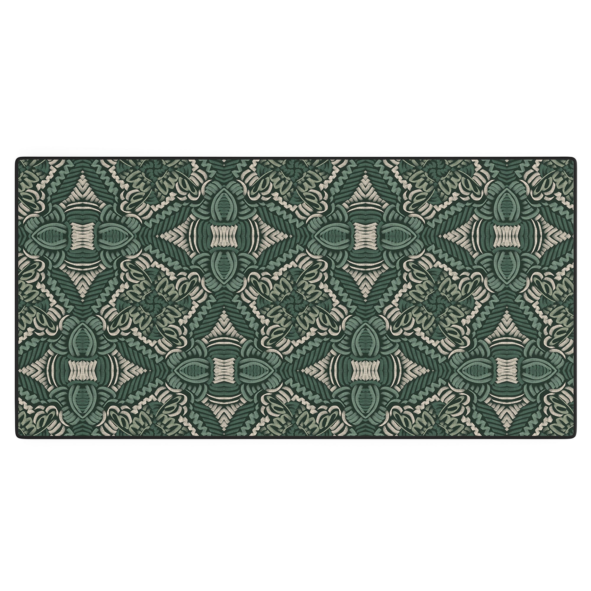 Marta Barragan Camarasa Intricate Forest Mosaic Desk Mat