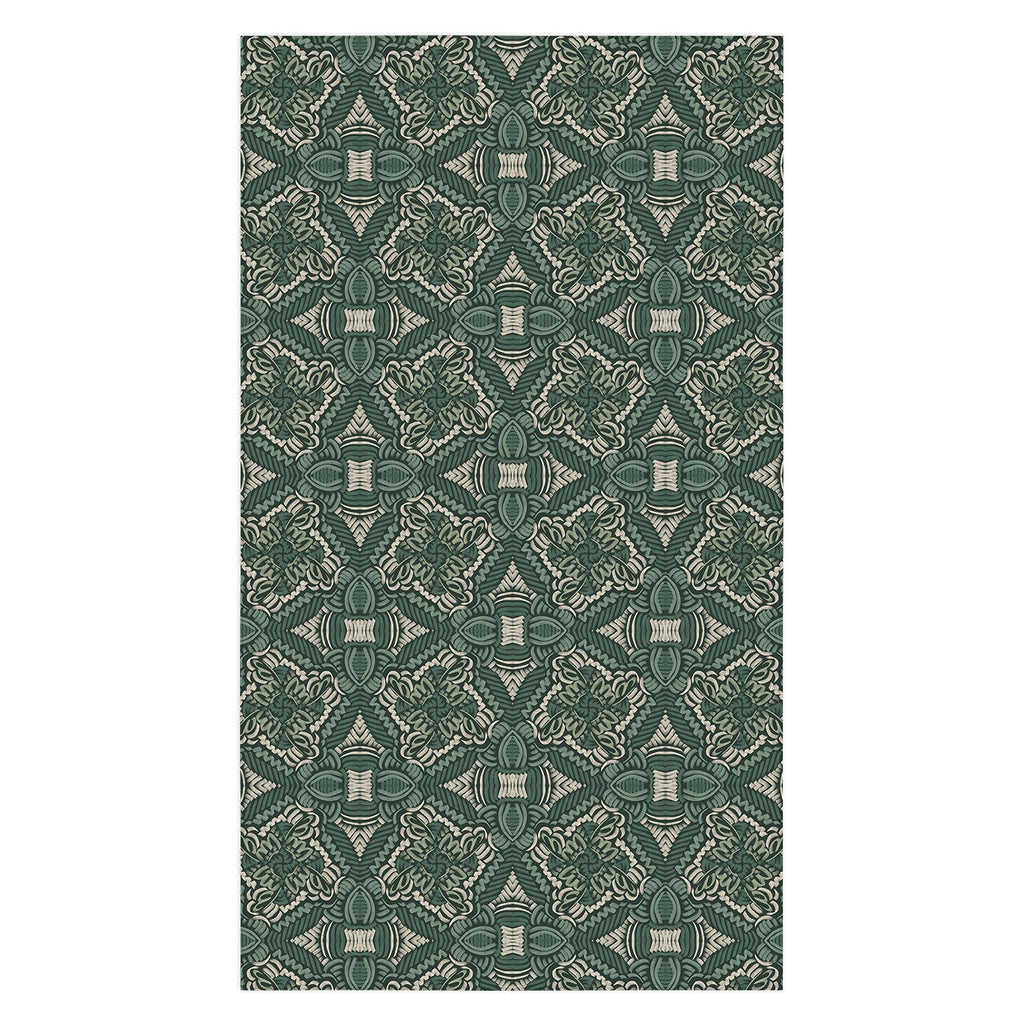 Marta Barragan Camarasa Intricate Forest Mosaic Tablecloth