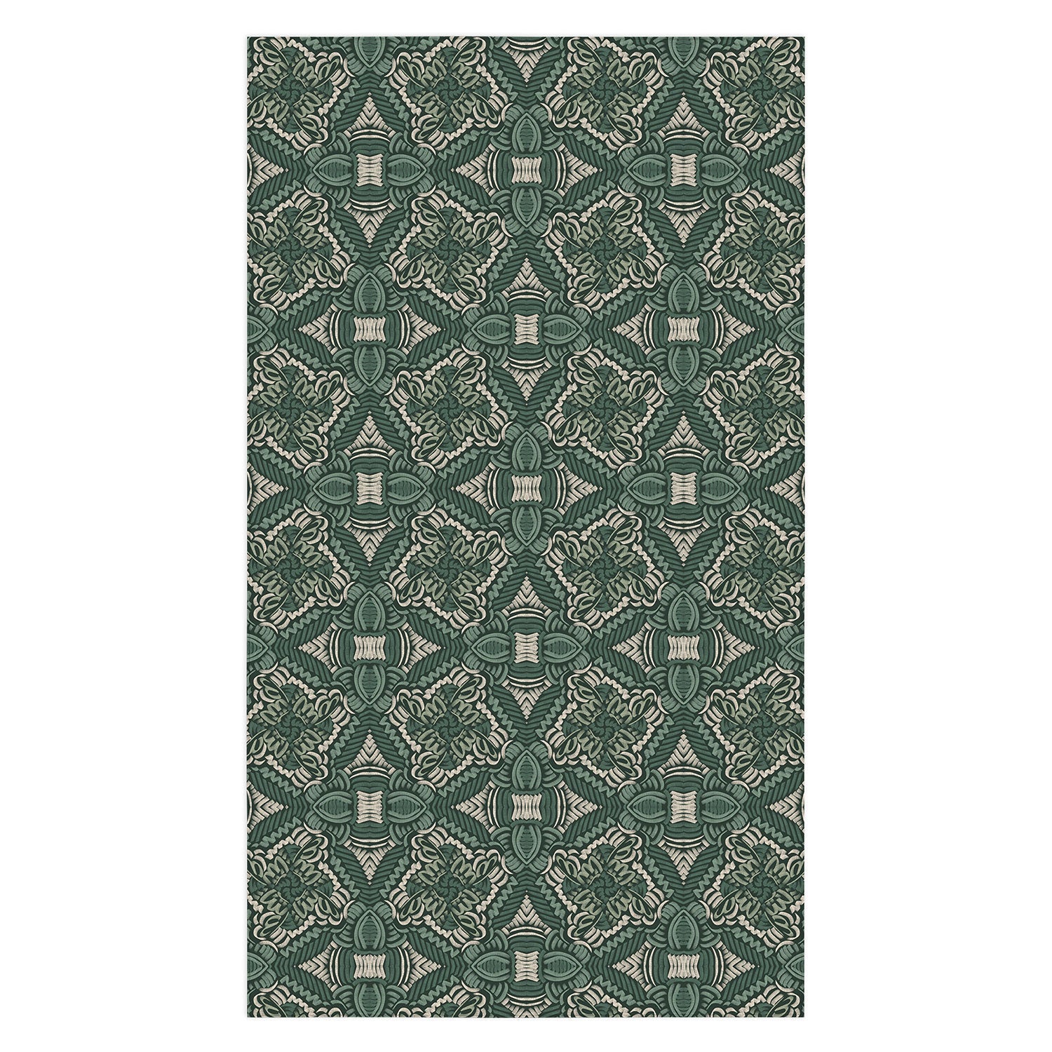 Marta Barragan Camarasa Intricate Forest Mosaic Tablecloth