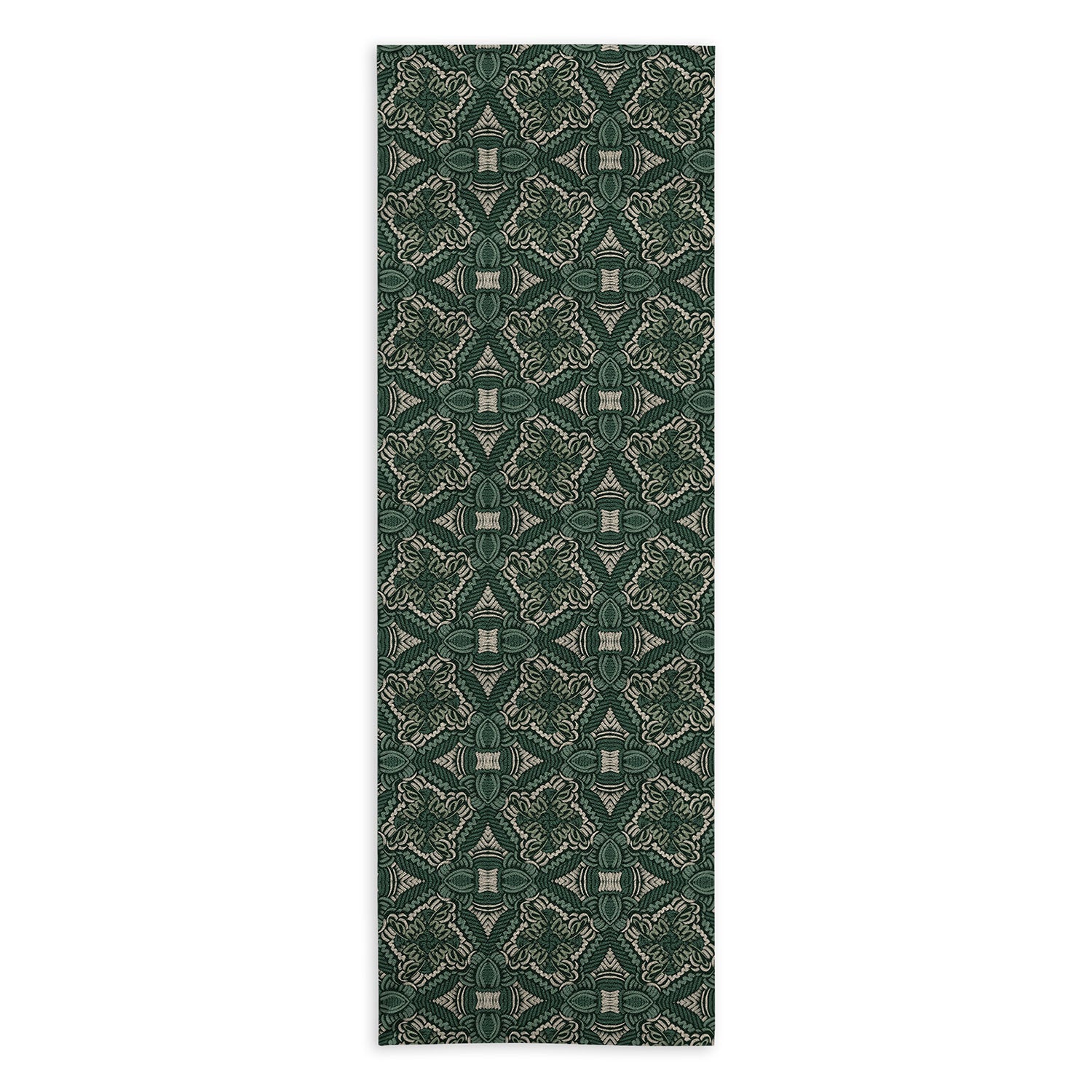 Marta Barragan Camarasa Intricate Forest Mosaic Yoga Towel