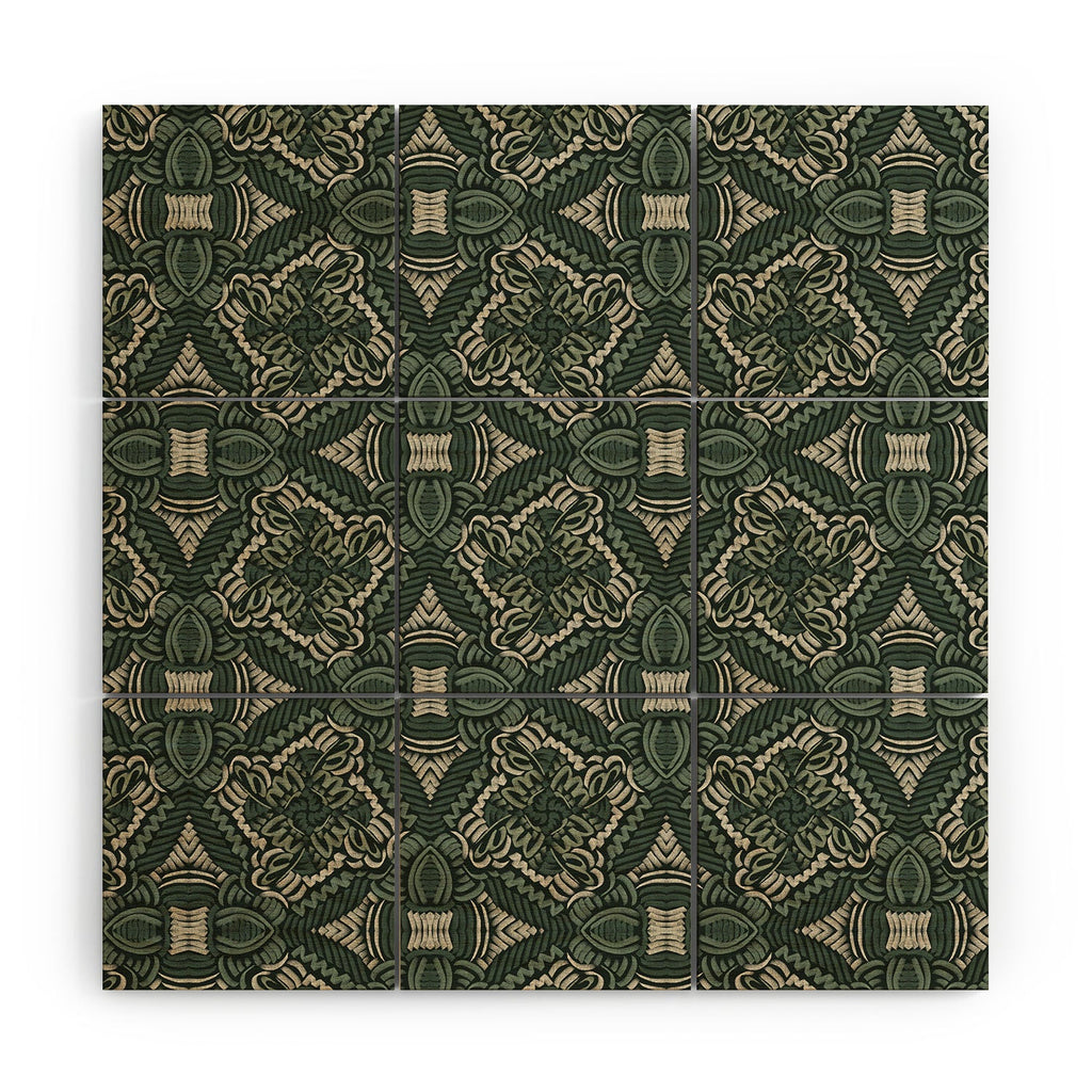Marta Barragan Camarasa Intricate Forest Mosaic Wood Wall Mural