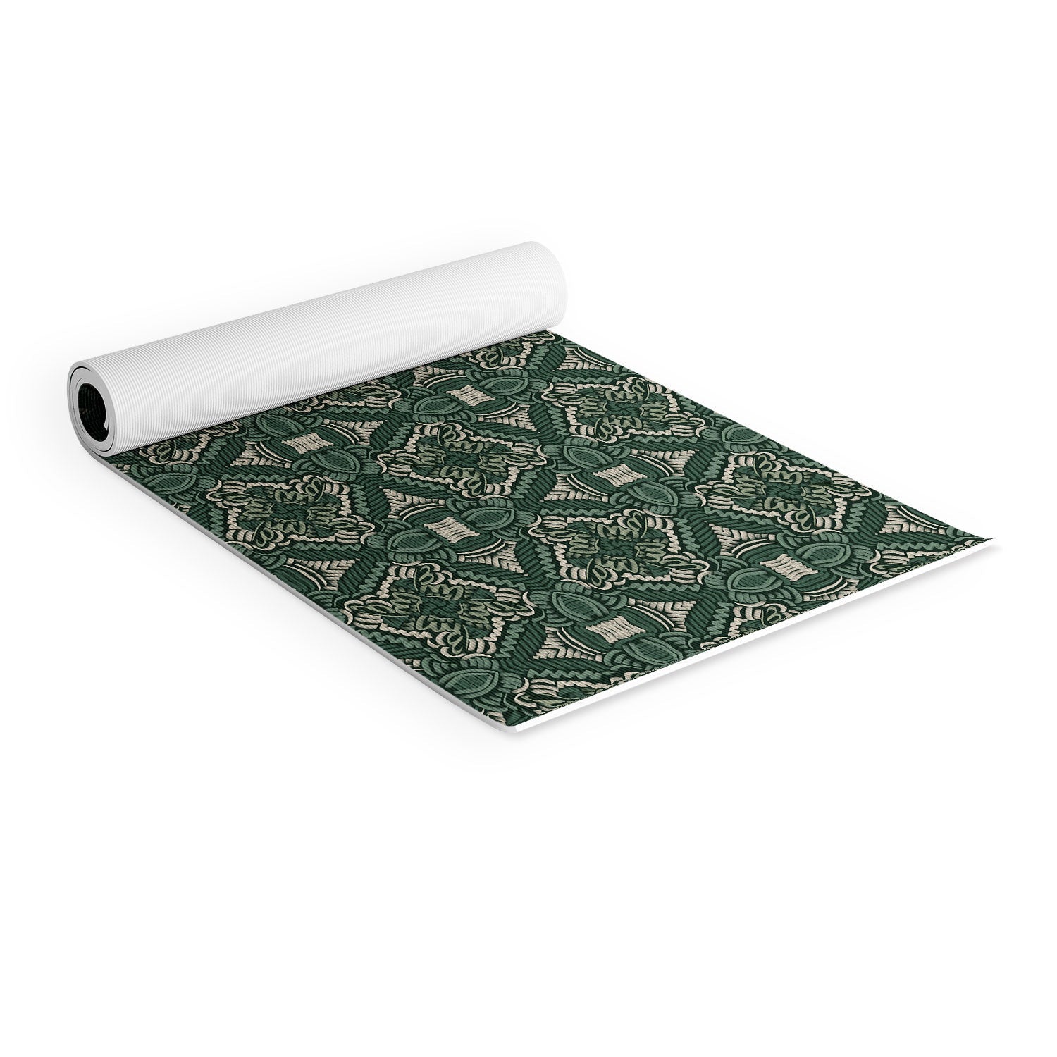 Marta Barragan Camarasa Intricate Forest Mosaic Yoga Mat