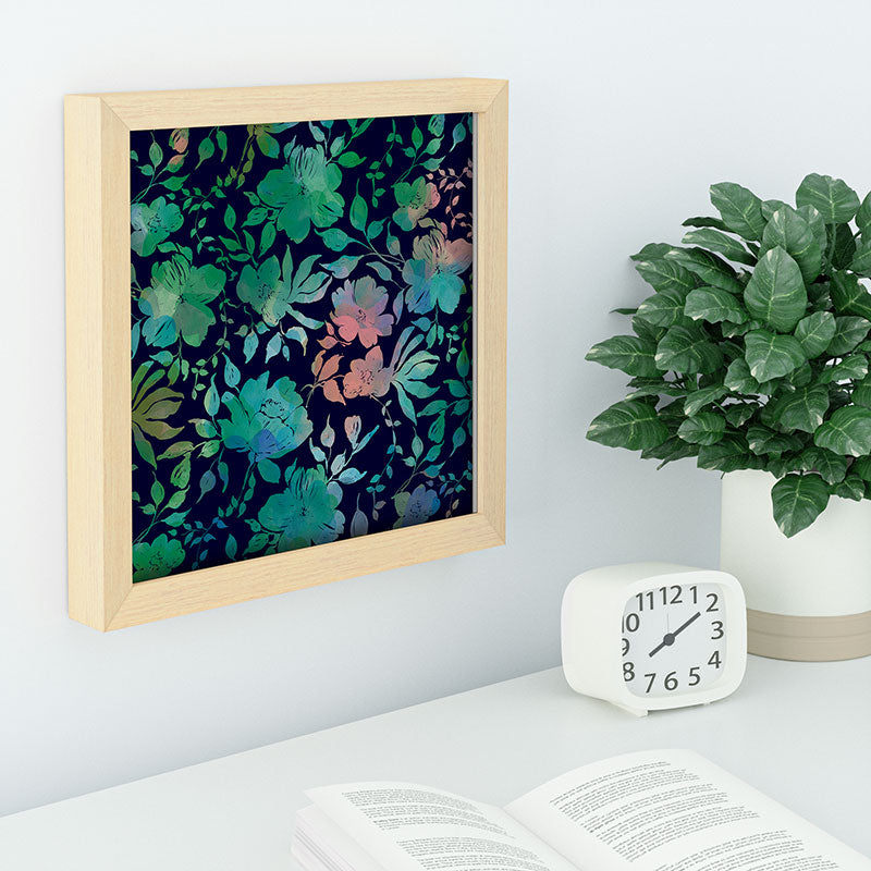 Marta Barragan Camarasa Lush Evening Botanicals Recessed Framing Square