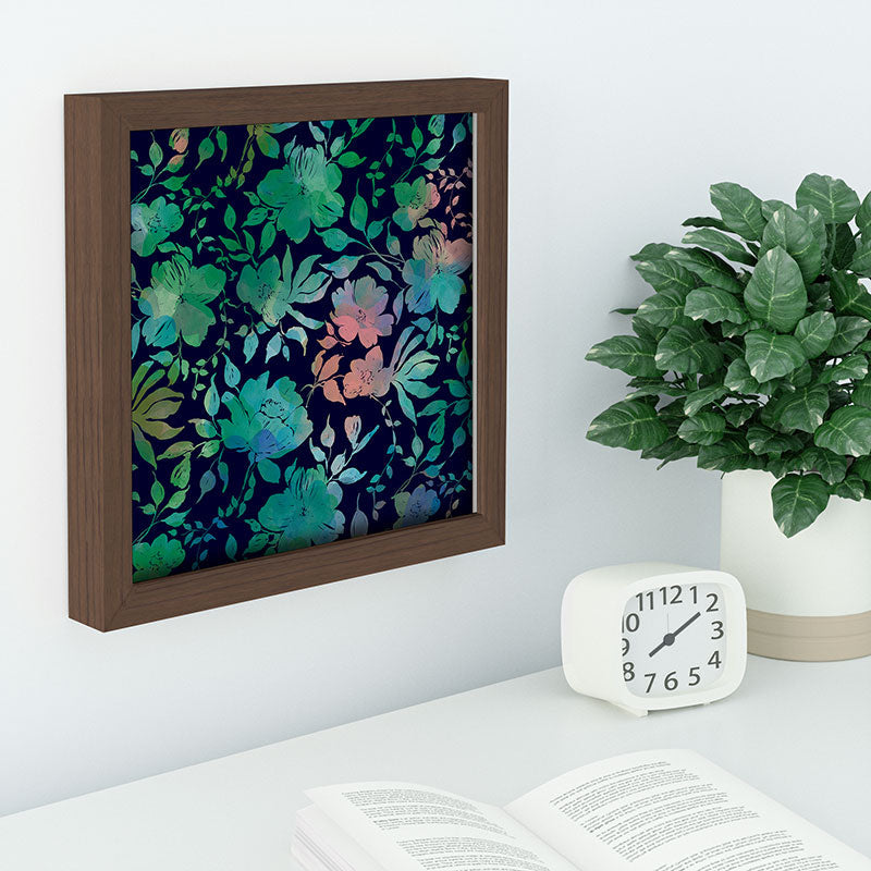 Marta Barragan Camarasa Lush Evening Botanicals Recessed Framing Square