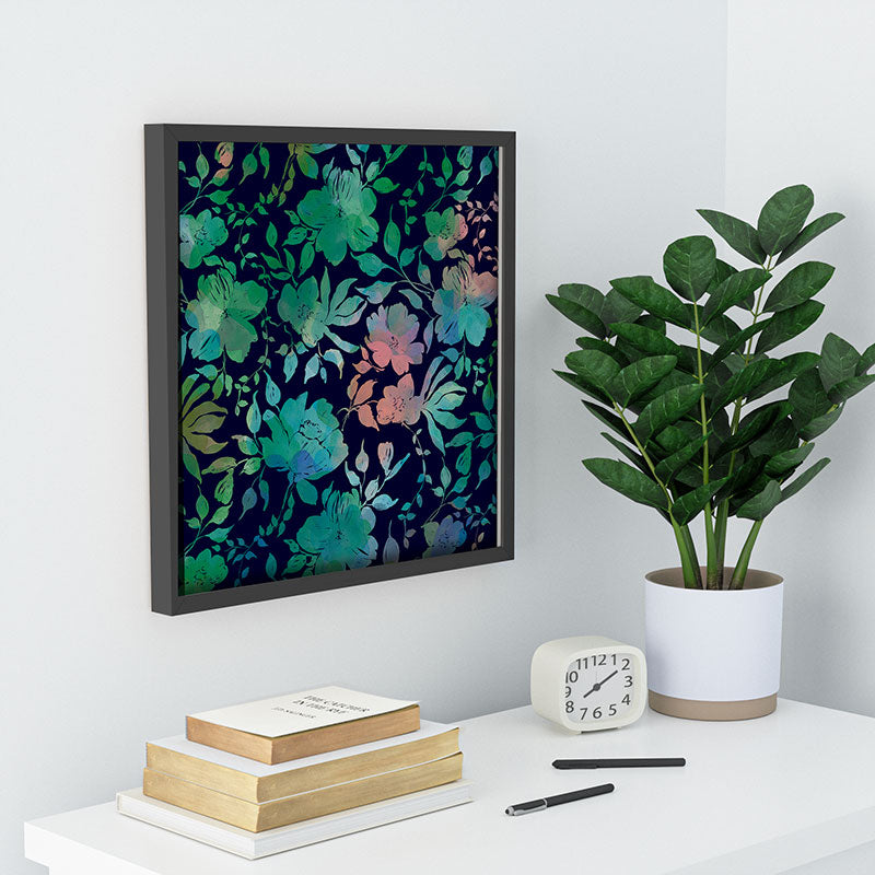 Marta Barragan Camarasa Lush Evening Botanicals Recessed Framing Square
