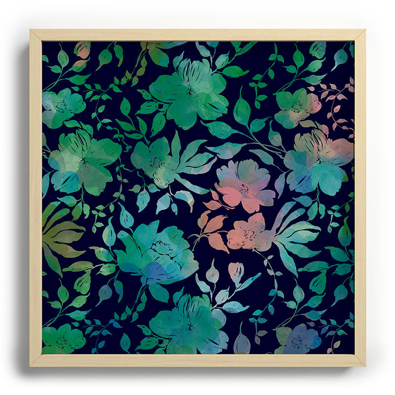 Marta Barragan Camarasa Lush Evening Botanicals Recessed Framing Square