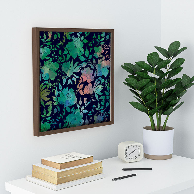Marta Barragan Camarasa Lush Evening Botanicals Recessed Framing Square