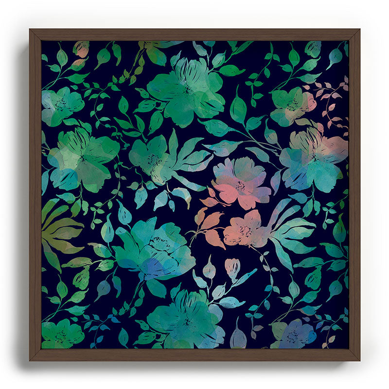 Marta Barragan Camarasa Lush Evening Botanicals Recessed Framing Square