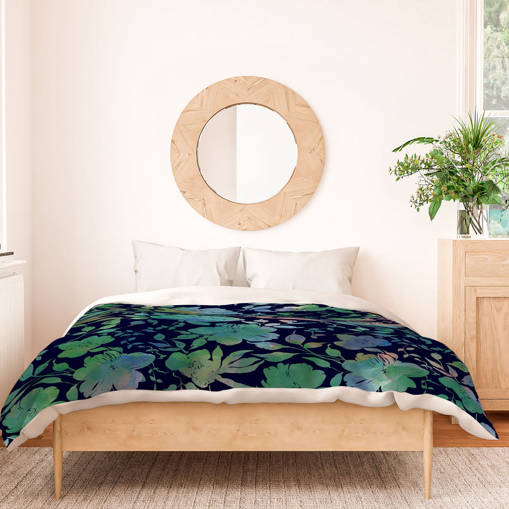 Marta Barragan Camarasa Lush Evening Botanicals Duvet Cover