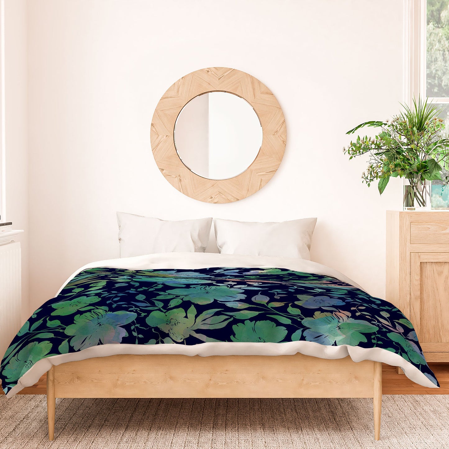 Marta Barragan Camarasa Lush Evening Botanicals Duvet Cover