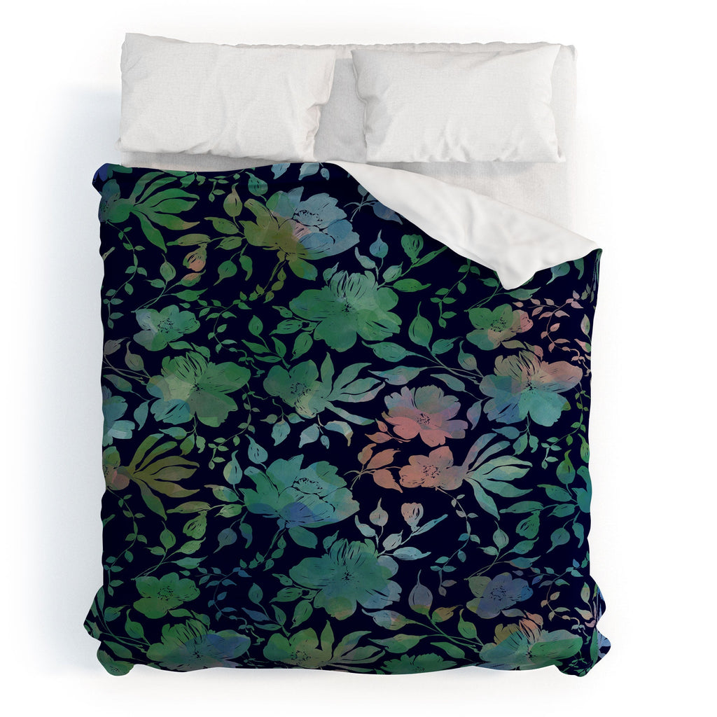 Marta Barragan Camarasa Lush Evening Botanicals Duvet Cover