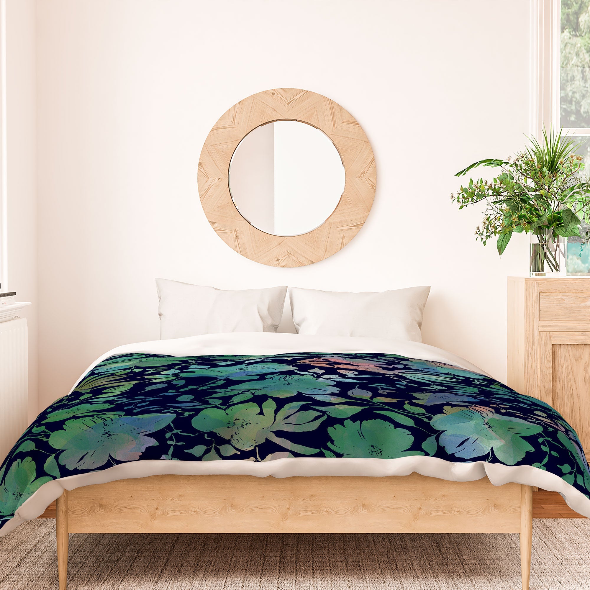 Marta Barragan Camarasa Lush Evening Botanicals Duvet Cover