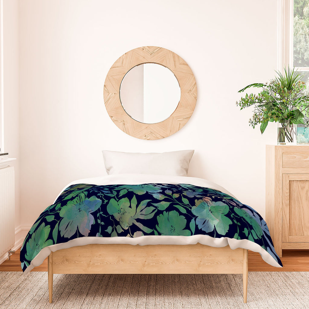 Marta Barragan Camarasa Lush Evening Botanicals Duvet Cover