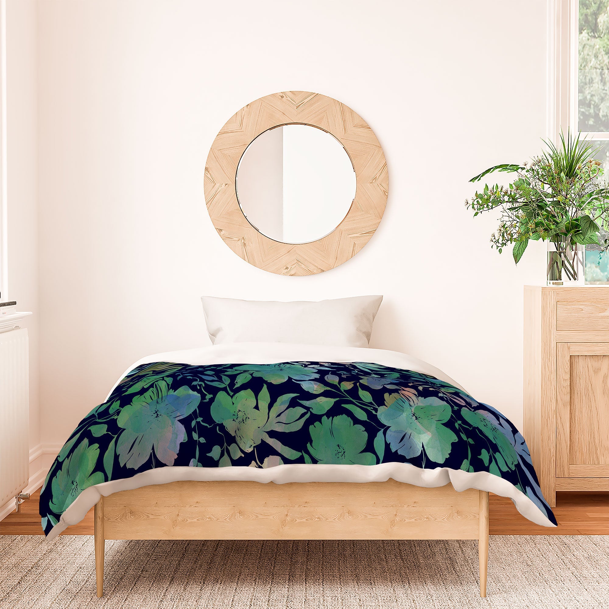Marta Barragan Camarasa Lush Evening Botanicals Duvet Cover