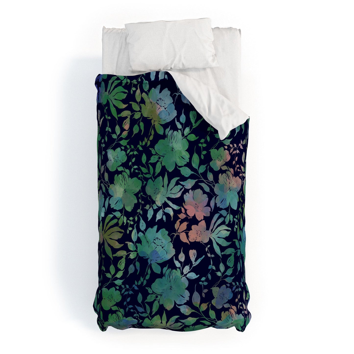Marta Barragan Camarasa Lush Evening Botanicals Duvet Cover