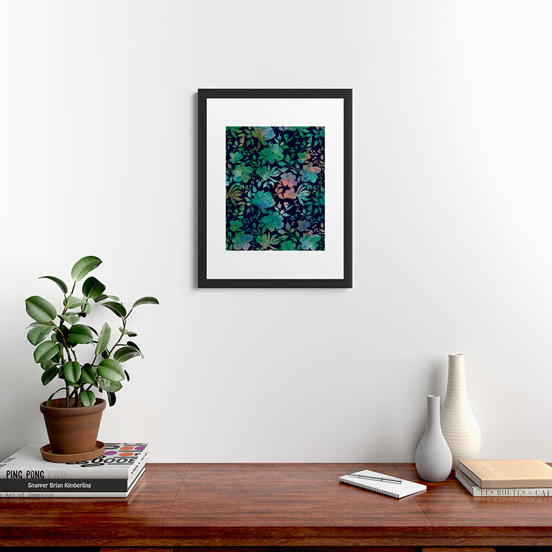 Marta Barragan Camarasa Lush Evening Botanicals Framed Art Print