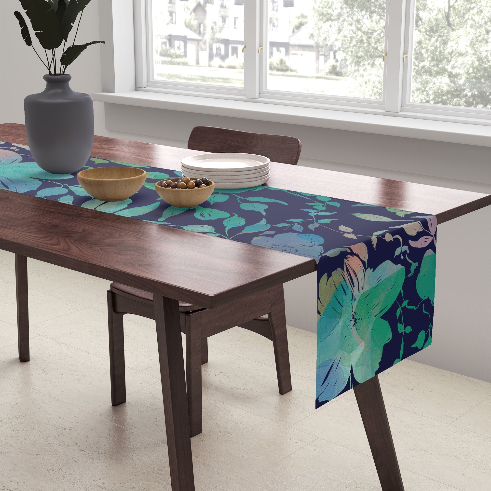Marta Barragan Camarasa Lush Evening Botanicals Table Runner