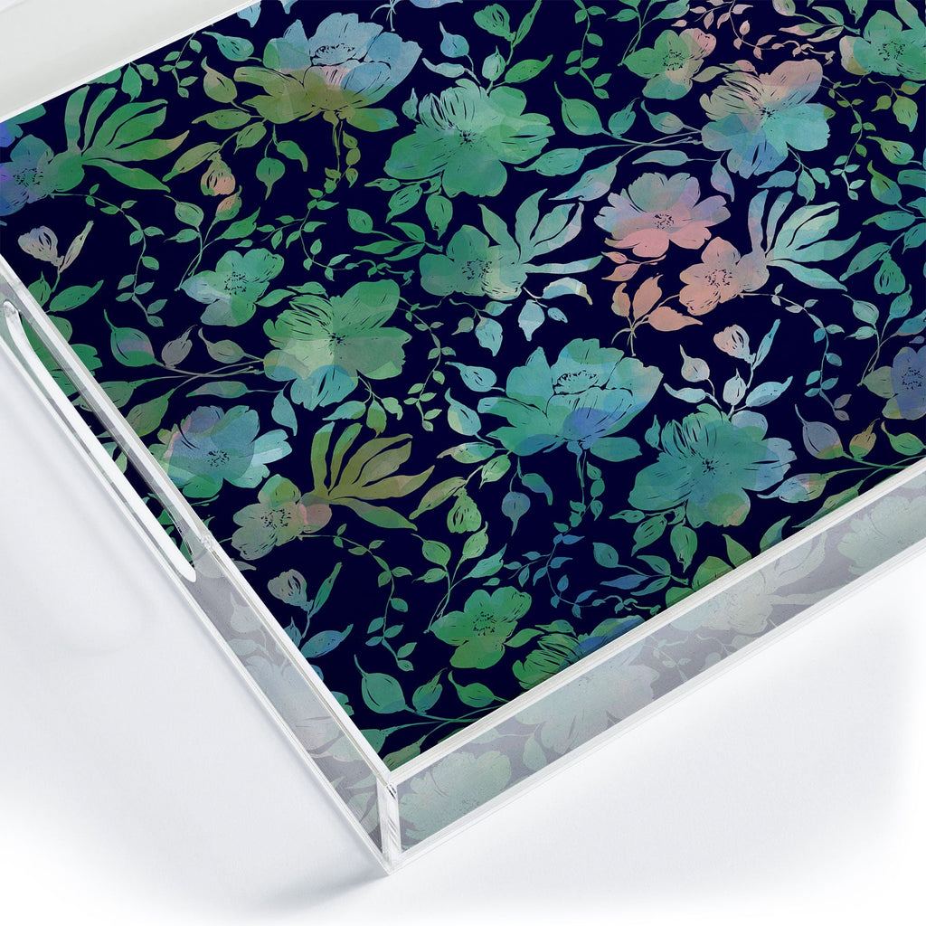 Marta Barragan Camarasa Lush Evening Botanicals Acrylic Tray