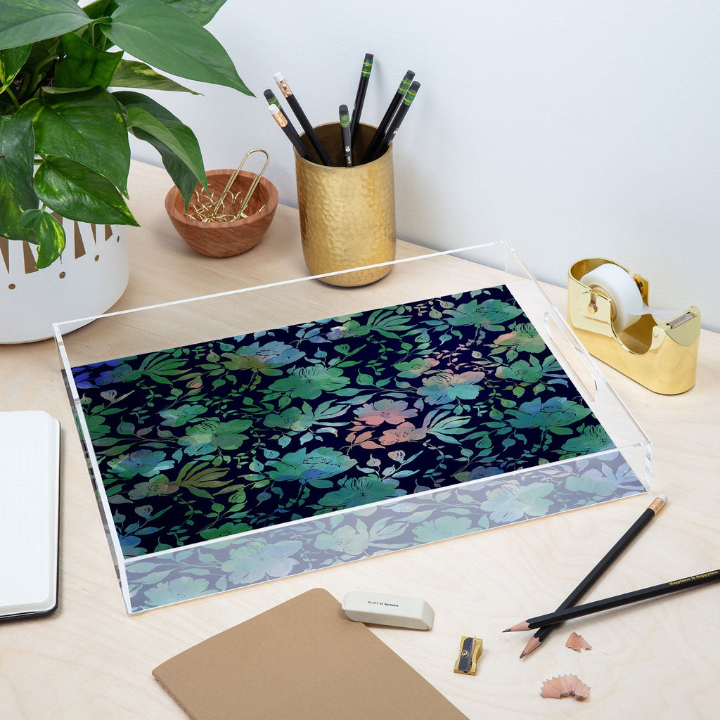 Marta Barragan Camarasa Lush Evening Botanicals Acrylic Tray