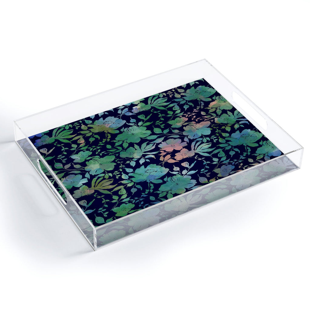 Marta Barragan Camarasa Lush Evening Botanicals Acrylic Tray