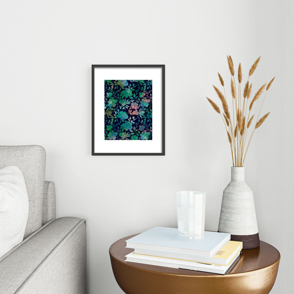 Marta Barragan Camarasa Lush Evening Botanicals Metal Framed Art Print