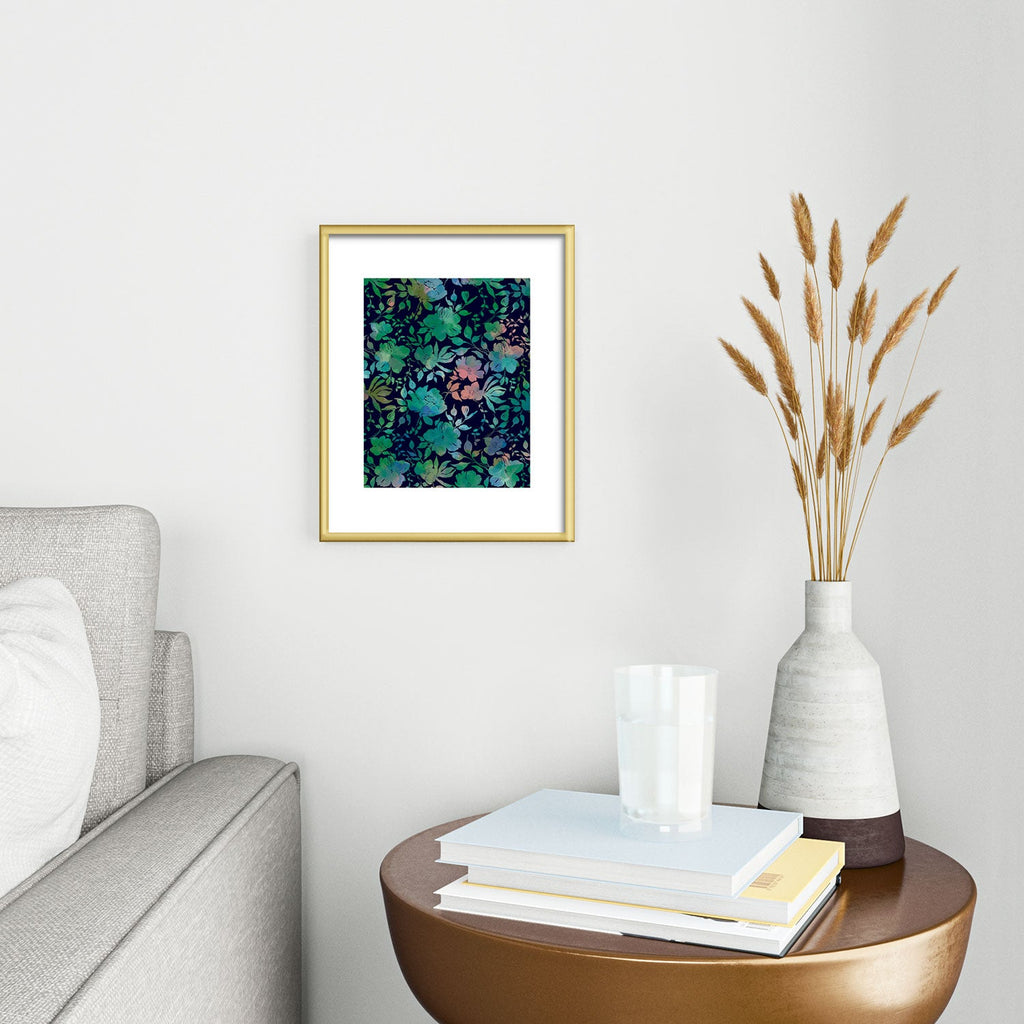 Marta Barragan Camarasa Lush Evening Botanicals Metal Framed Art Print