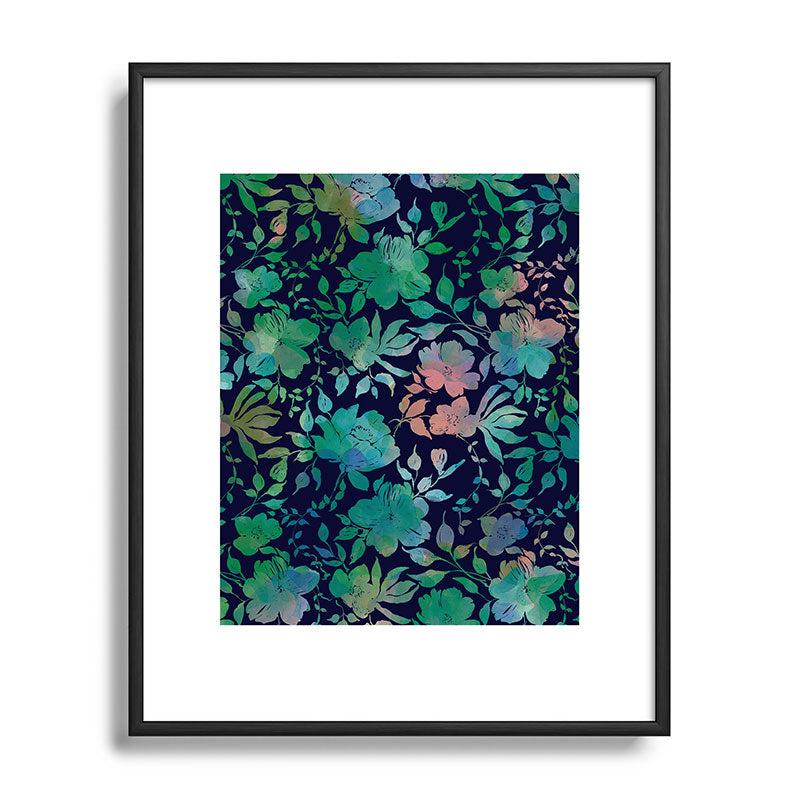Marta Barragan Camarasa Lush Evening Botanicals Metal Framed Art Print