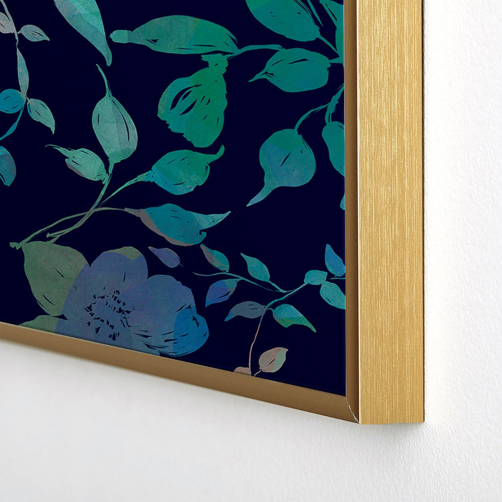 Marta Barragan Camarasa Lush Evening Botanicals Square Metal Framed Art Print