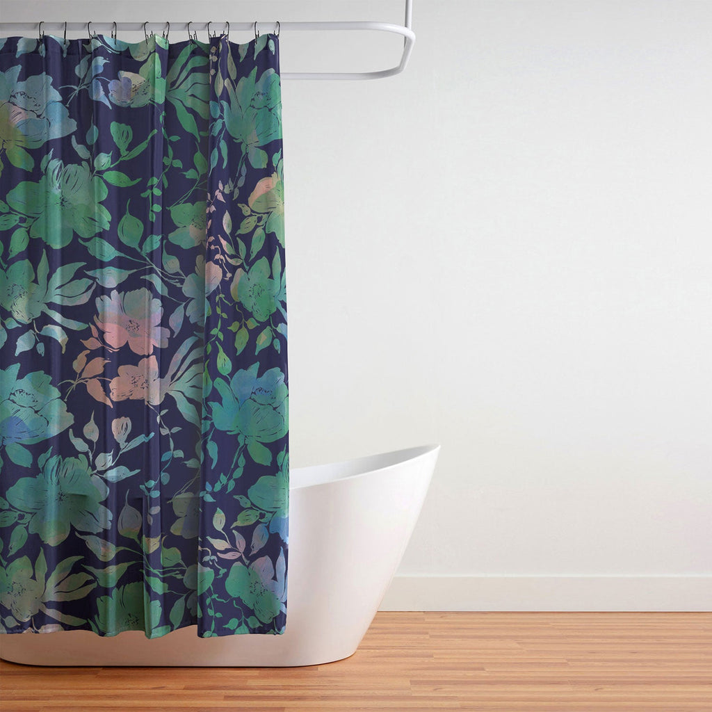 Marta Barragan Camarasa Lush Evening Botanicals Shower Curtain