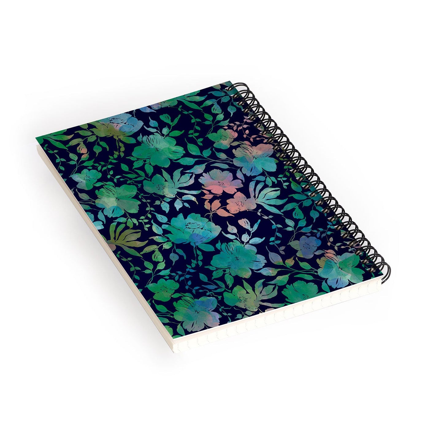 Marta Barragan Camarasa Lush Evening Botanicals Spiral Notebook