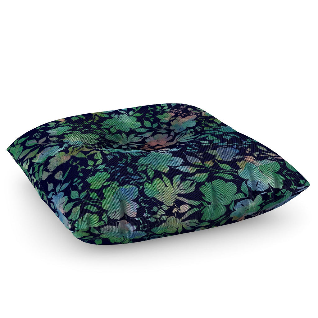 Marta Barragan Camarasa Lush Evening Botanicals Floor Pillow Square