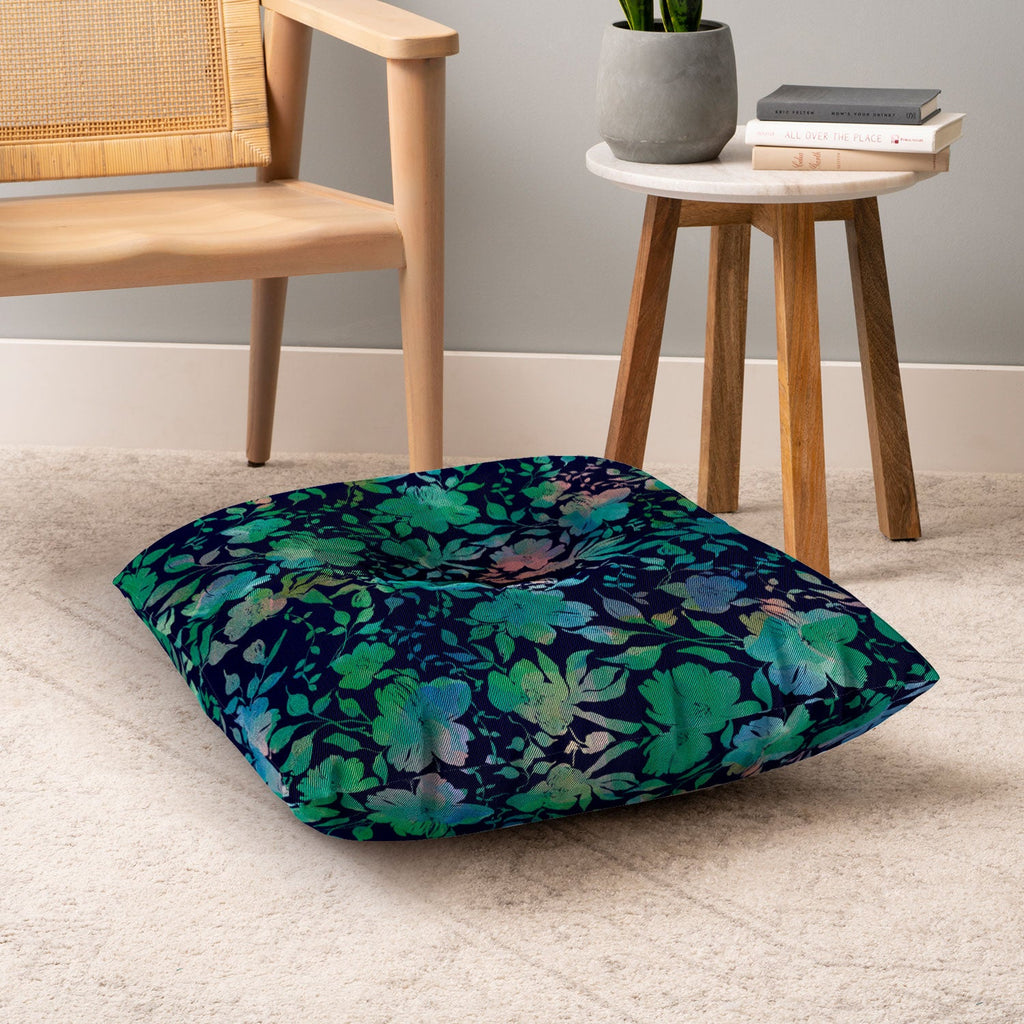 Marta Barragan Camarasa Lush Evening Botanicals Floor Pillow Square