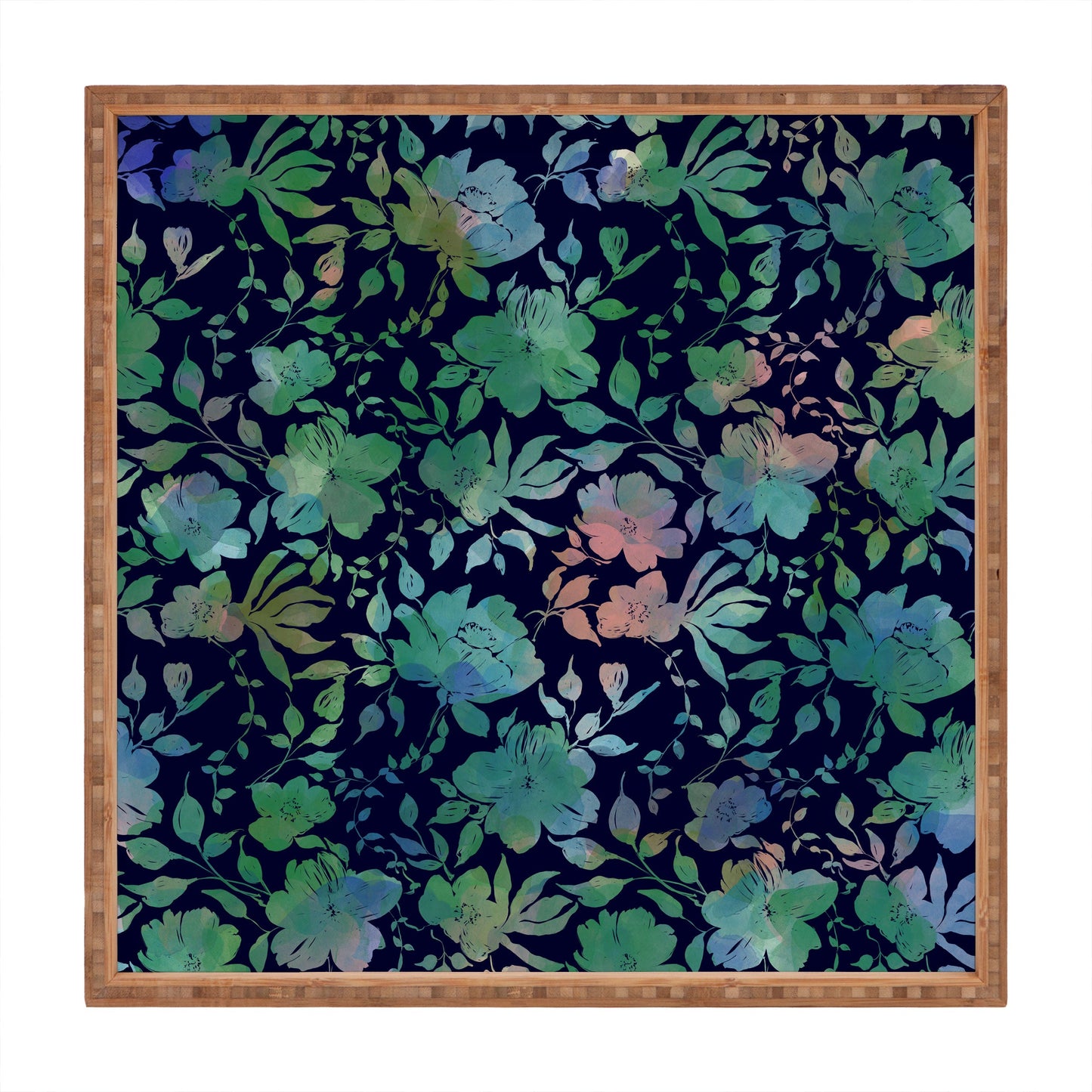 Marta Barragan Camarasa Lush Evening Botanicals Square Tray