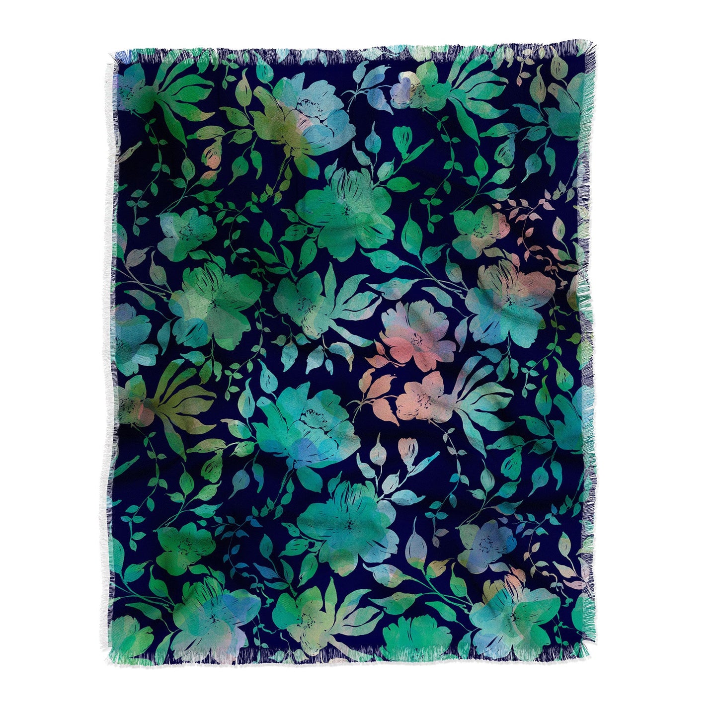 Marta Barragan Camarasa Lush Evening Botanicals Throw Blanket
