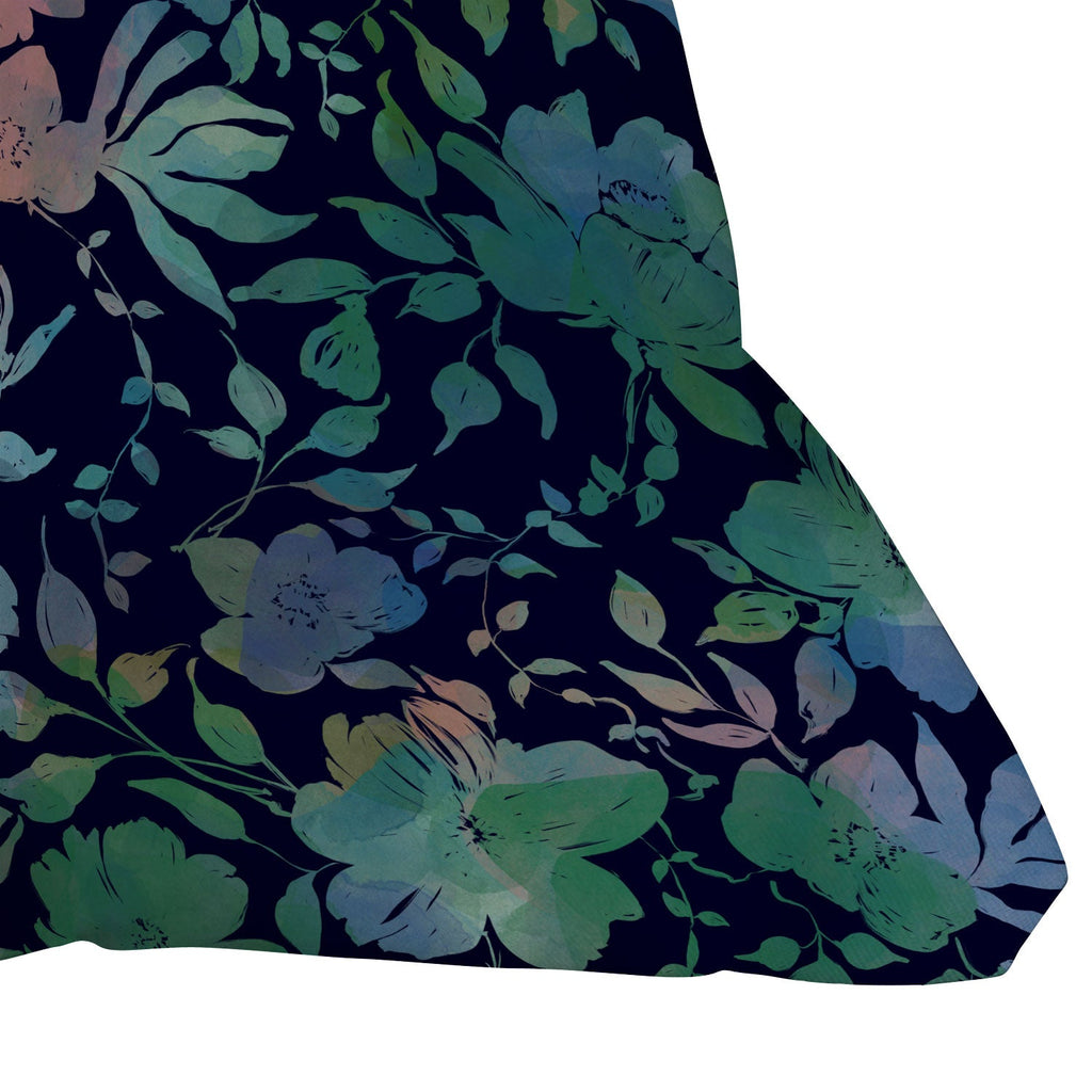 Marta Barragan Camarasa Lush Evening Botanicals Throw Pillow