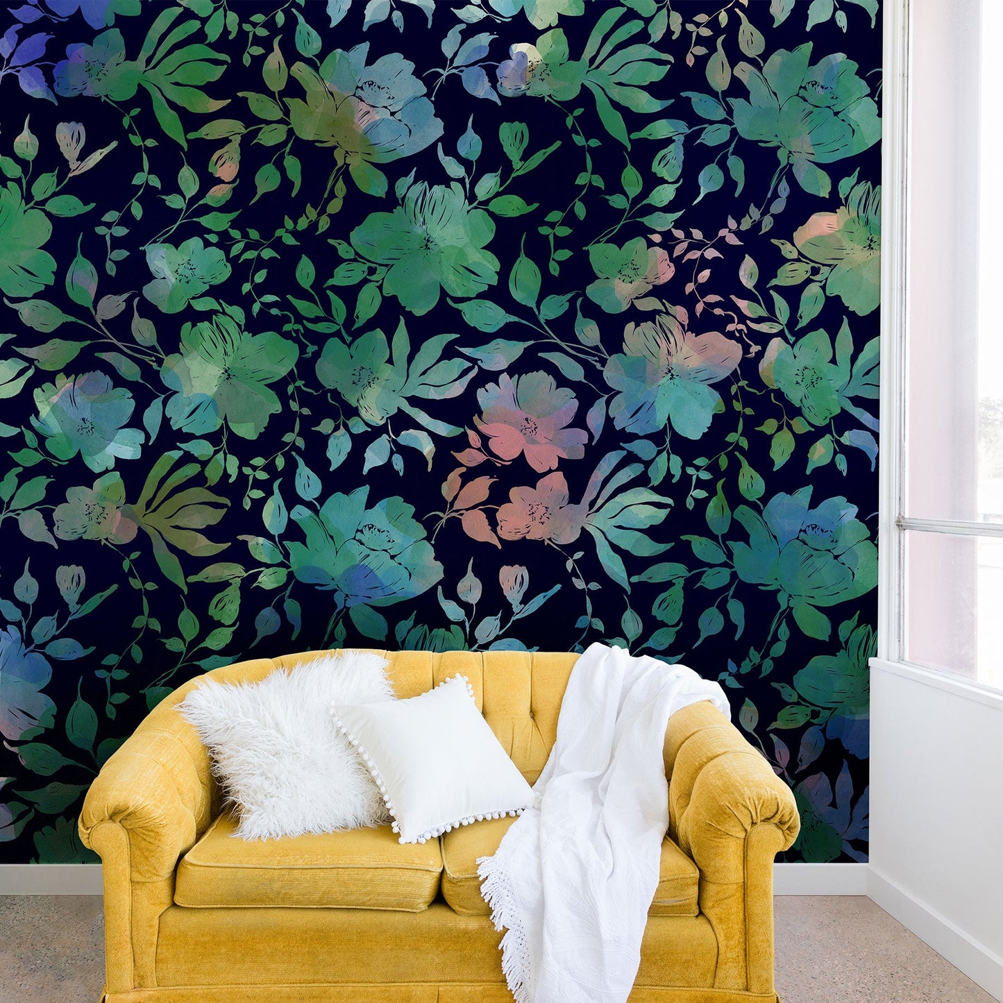 Marta Barragan Camarasa Lush Evening Botanicals Wall Mural