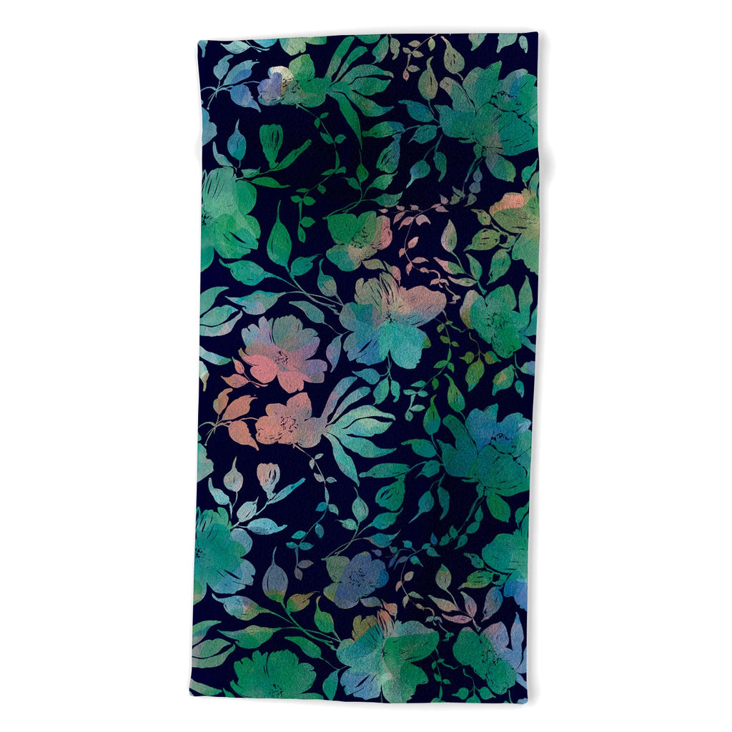 Marta Barragan Camarasa Lush Evening Botanicals Beach Towel